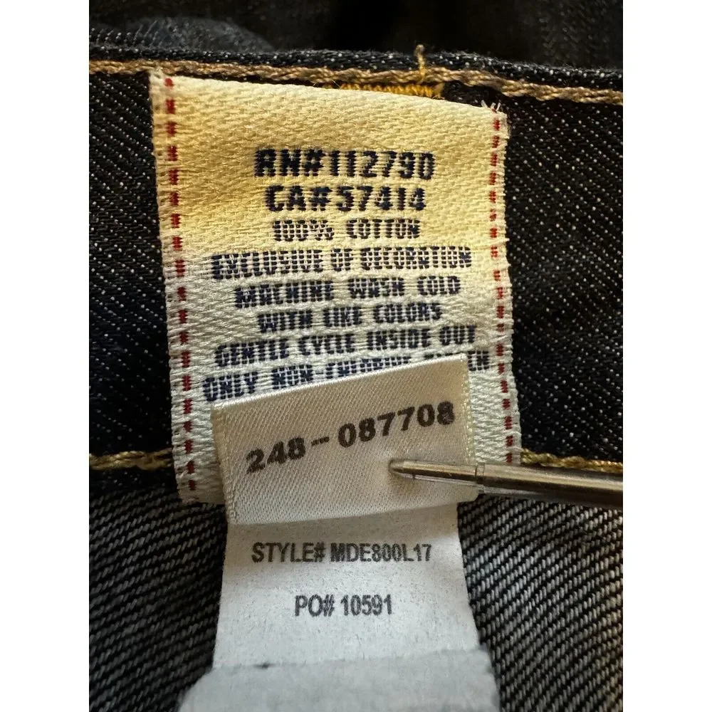 True Religion Y2K Denim Jeans Mens 38 X34 Shade Q Straight‎ Dark Wash MDE800L17